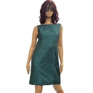 Tahari A.S.L. Rhinestone Neckline Dress